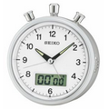 Seiko Bedside Alarm Clock - Silver (Round)